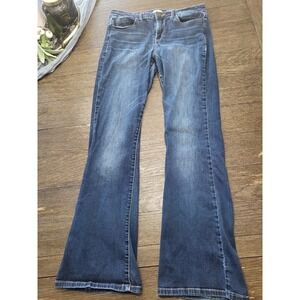 VTG Y2K Calvin Klein Womens Jeans Size 8 Blue Denim Flare Jeans~Mid Rise